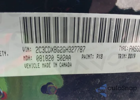 2016 Dodge Charger Se z USA, uszkodzony, nr VIN 2C3CDXBG2GH327787